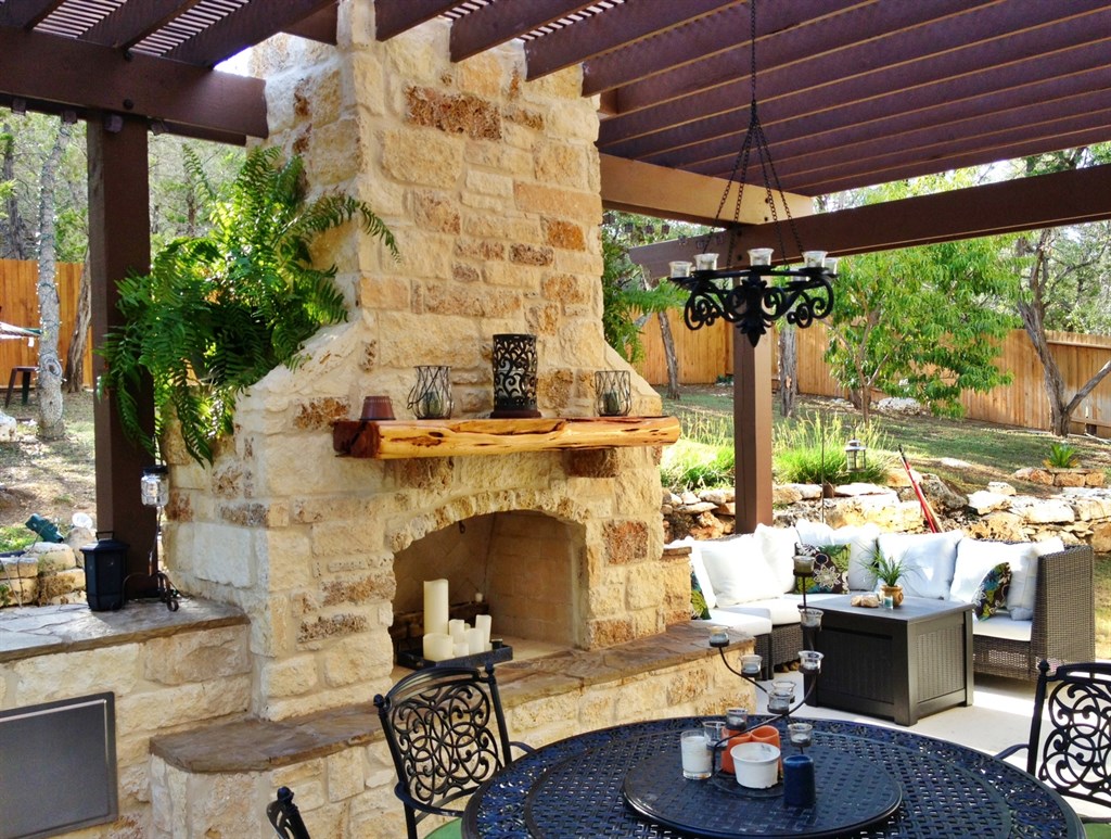 Patio With Fireplace